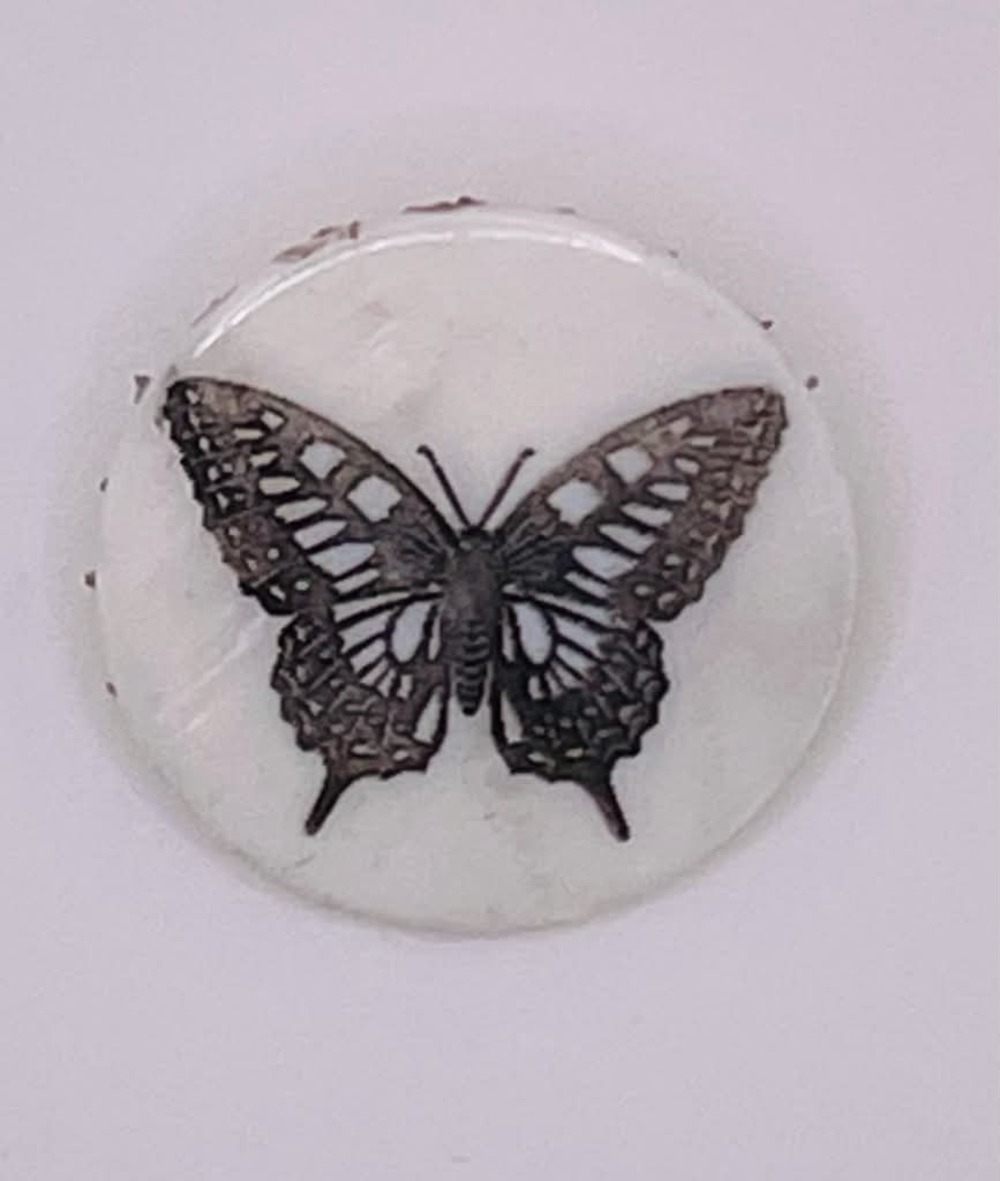 Mother of Pearl Brooch-Butterfly